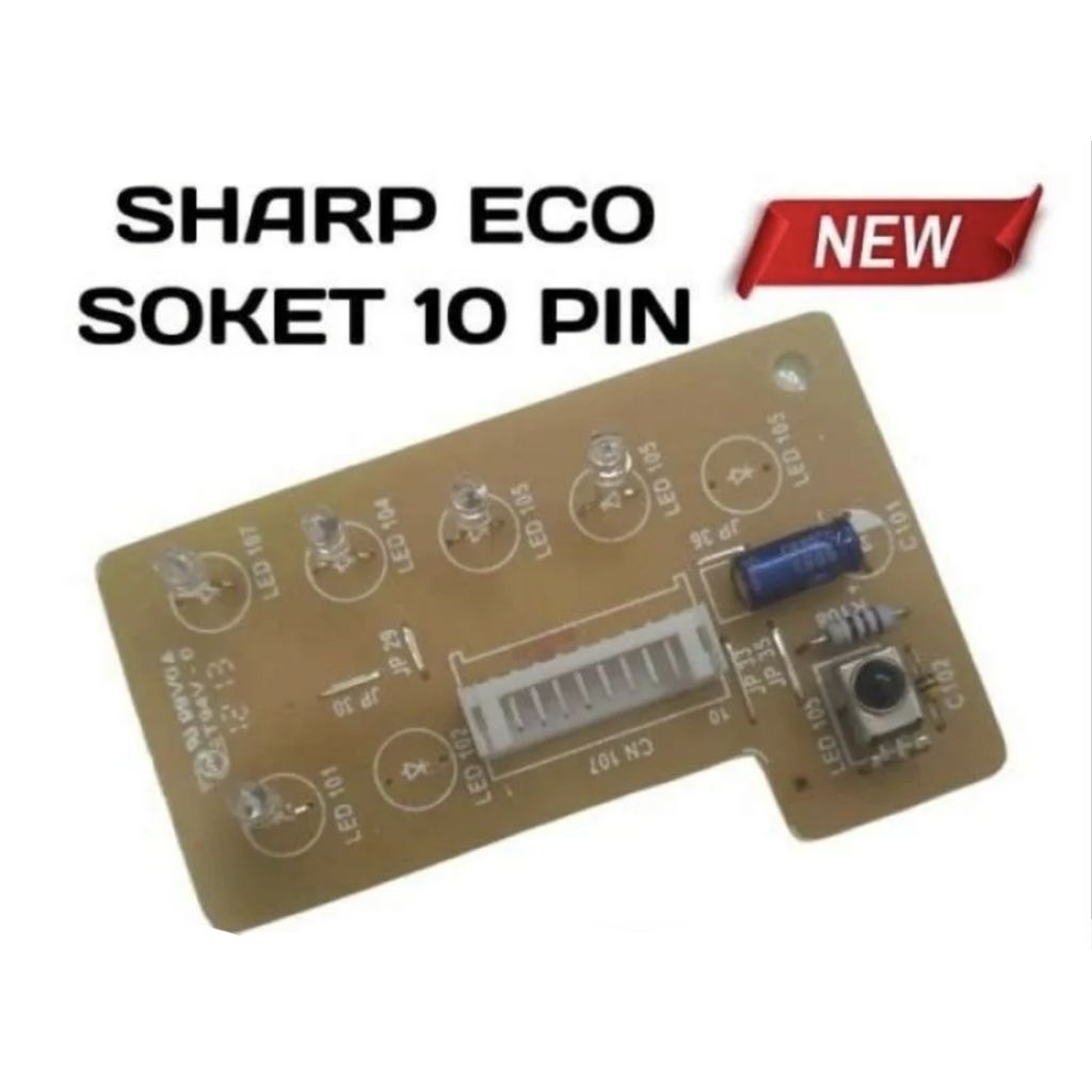 Jual New SENSOR Assy Display Sensor AC Sharp ECO Inverter Soket 10 Pin ...