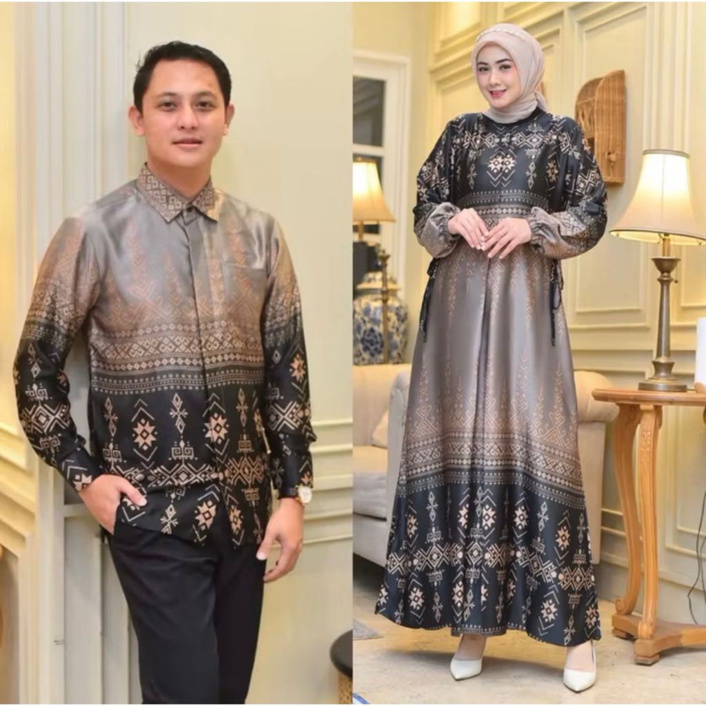 baju gamis SYAMEERA motif armani silk premium Bunga Set Couple Kemeja Pria Atasan Couple Terbaru Lebaran Pasangan Muslim wanita seragaman baju pesta pengajian dres terlaris kekinian Dress SYAMEERA Silk Premium |Gamis Silk Motif Bunga Terbaru |Gamis Wanita