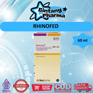 Jual RHINOFED SIRUP (1 BOTOL 60ML) - MENGATASI FLU, PILEK, BERSIN ...