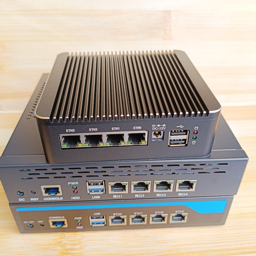Jual mikrotik x86 4 core 4 thread 2.6 3.3 ghz Industrial Mini router PC ...