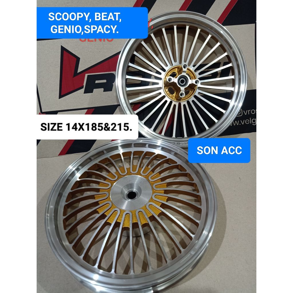 Jual velg Racing Beat karbu,Esp,F1, SCOPY, vario thecno cbs 125/150 ...