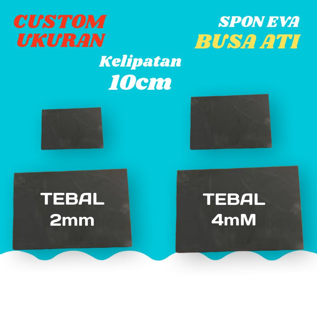 Jual SPON EVA Custom ukuran BUSA ATI busa Keras | Shopee Indonesia