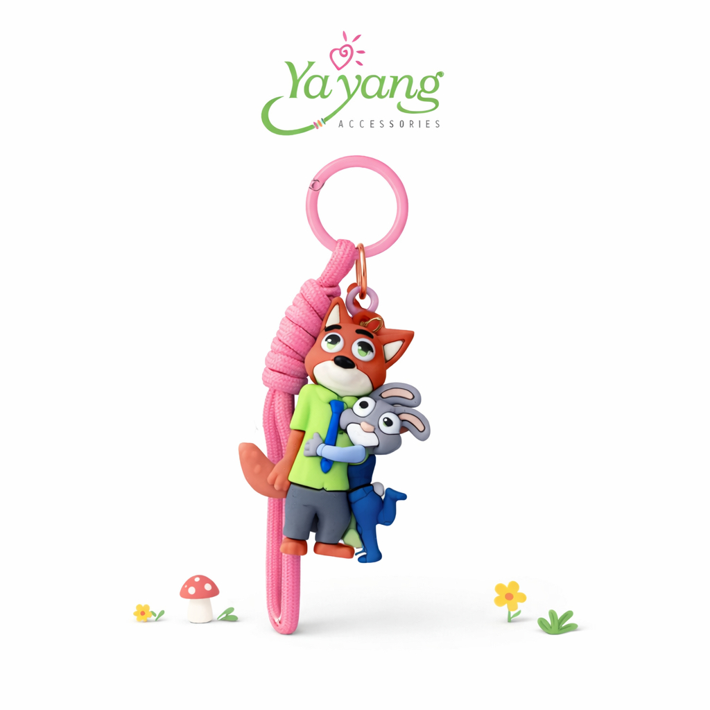 Jual Yayang Gantungan Kunci Karet Zootopia Tali Sumbu - Bagcharm Key ...