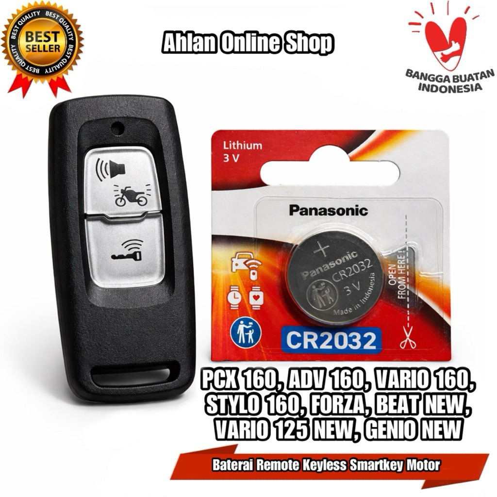 Jual Baterai Batre Remote Smartkey Keyless Honda Pcx Adv Forza Vario ...