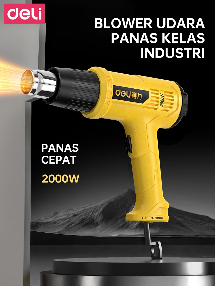 Jual Deli DL5200 Hotgun Powerful Heat Gun Alat Pemanas Serbaguna 2000W ...