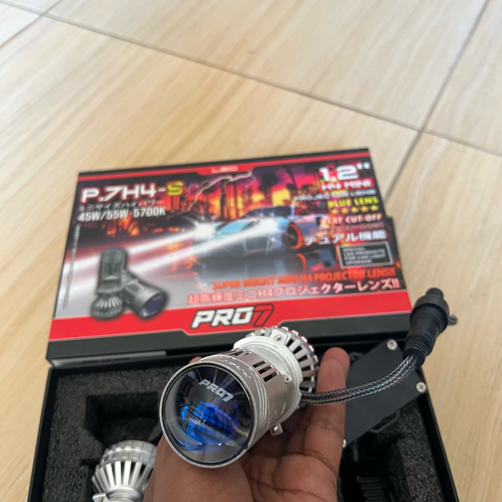 Jual LAMPU PRO7 P7H4S MINI BILED 45/55watt PNP H4 | Shopee Indonesia