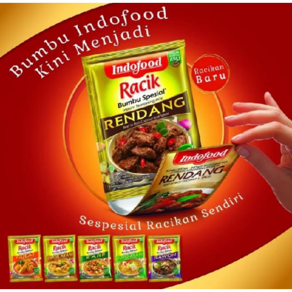 Jual INDOFOOD Bumbu Racik Rendang Instan 1 Dus - Bumbu Siap Saji Per ...
