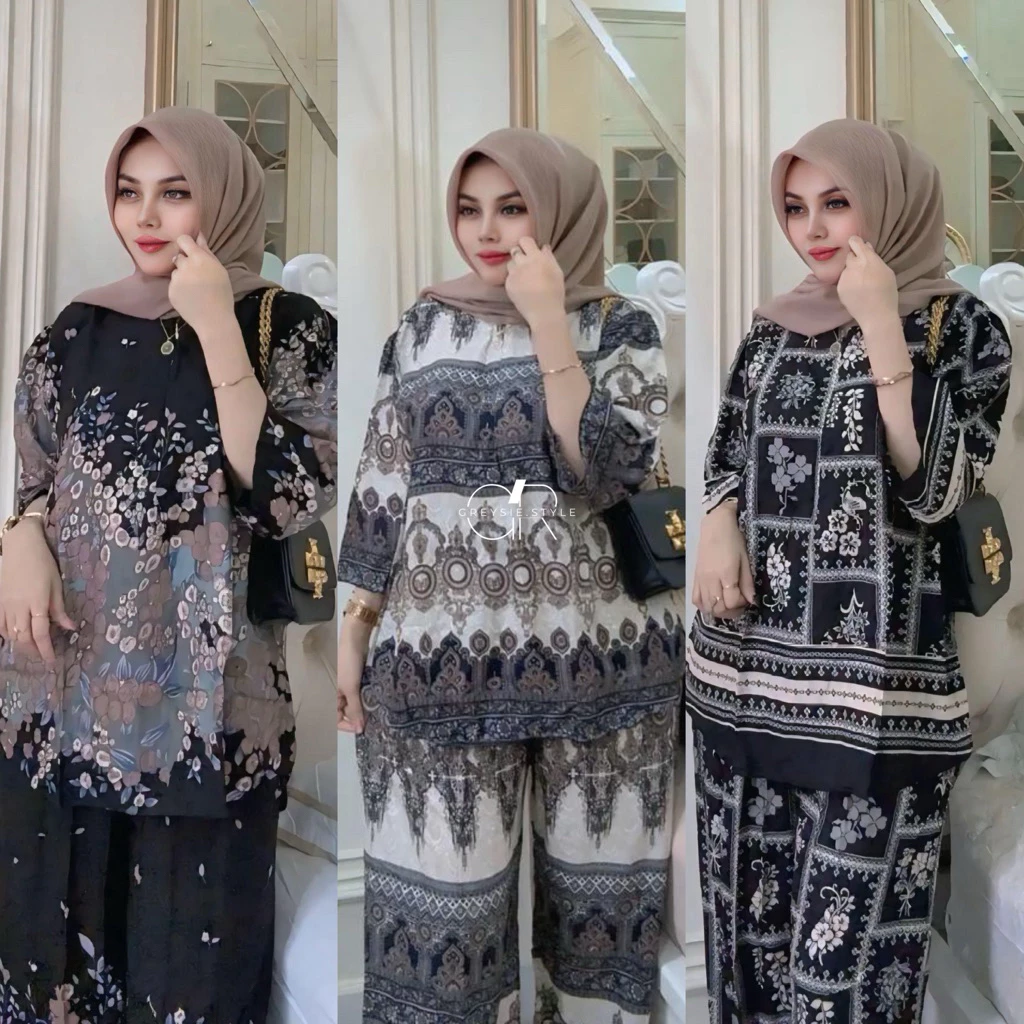 Gambar 3 Oneset Rayon Wanita Premium Busui Friendly Korean Style