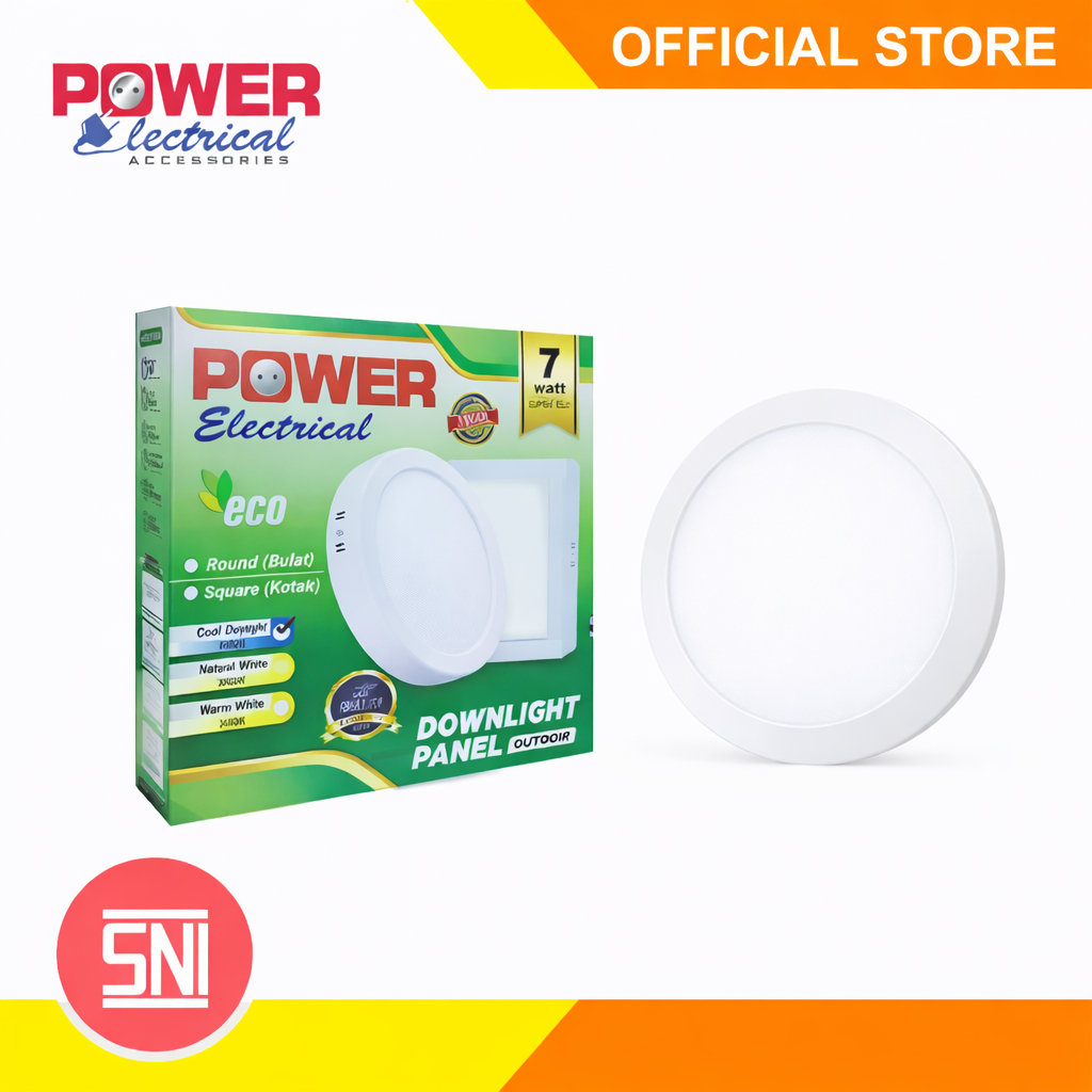 Jual Power Electrical - Lampu LED 7W Downlight Outbow Panel Kotak ...