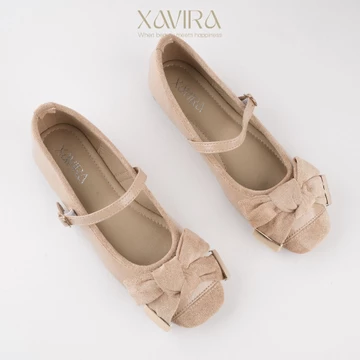 Xavira Ivora Sepatu Import Wanita Flat Shoes Lepes Kerja Kuliah Kantor Lepes Harian Santai