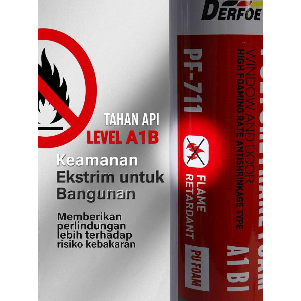 Jual Busa Polyurethane PU Foam DERFOE Tahan Api A1B untuk Pintu Jendela ...