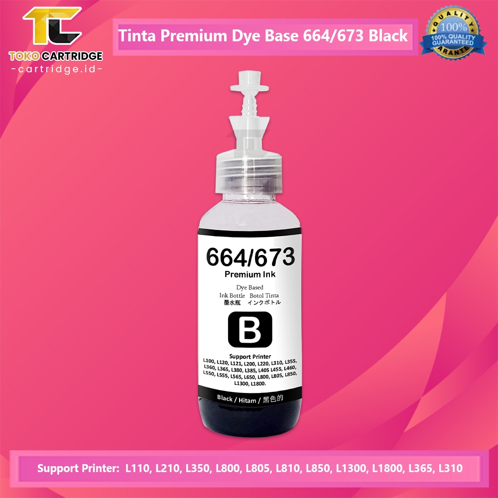 Jual Tinta 664 Premium Ink Refill Printer Epson L120 L121 L220 L300 ...