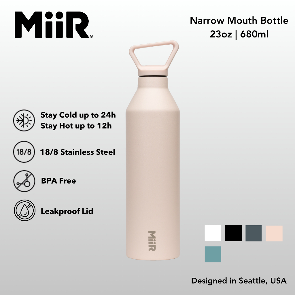 Jual MiiR Narrow Mouth Bottle 680ml / 23oz | Tumbler Air Minum