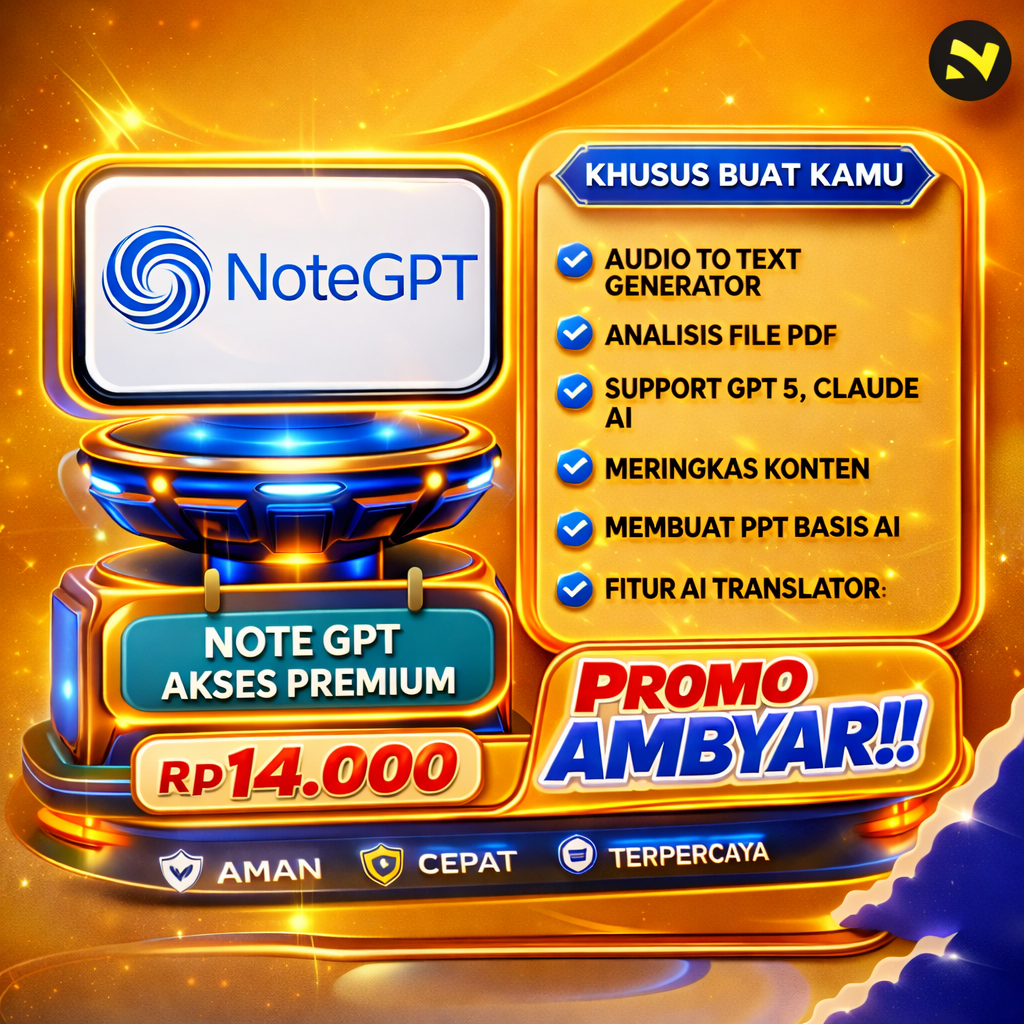 Jual NOTE GPT : Audio to Text Generator, Analisis File Pdf, AI ...