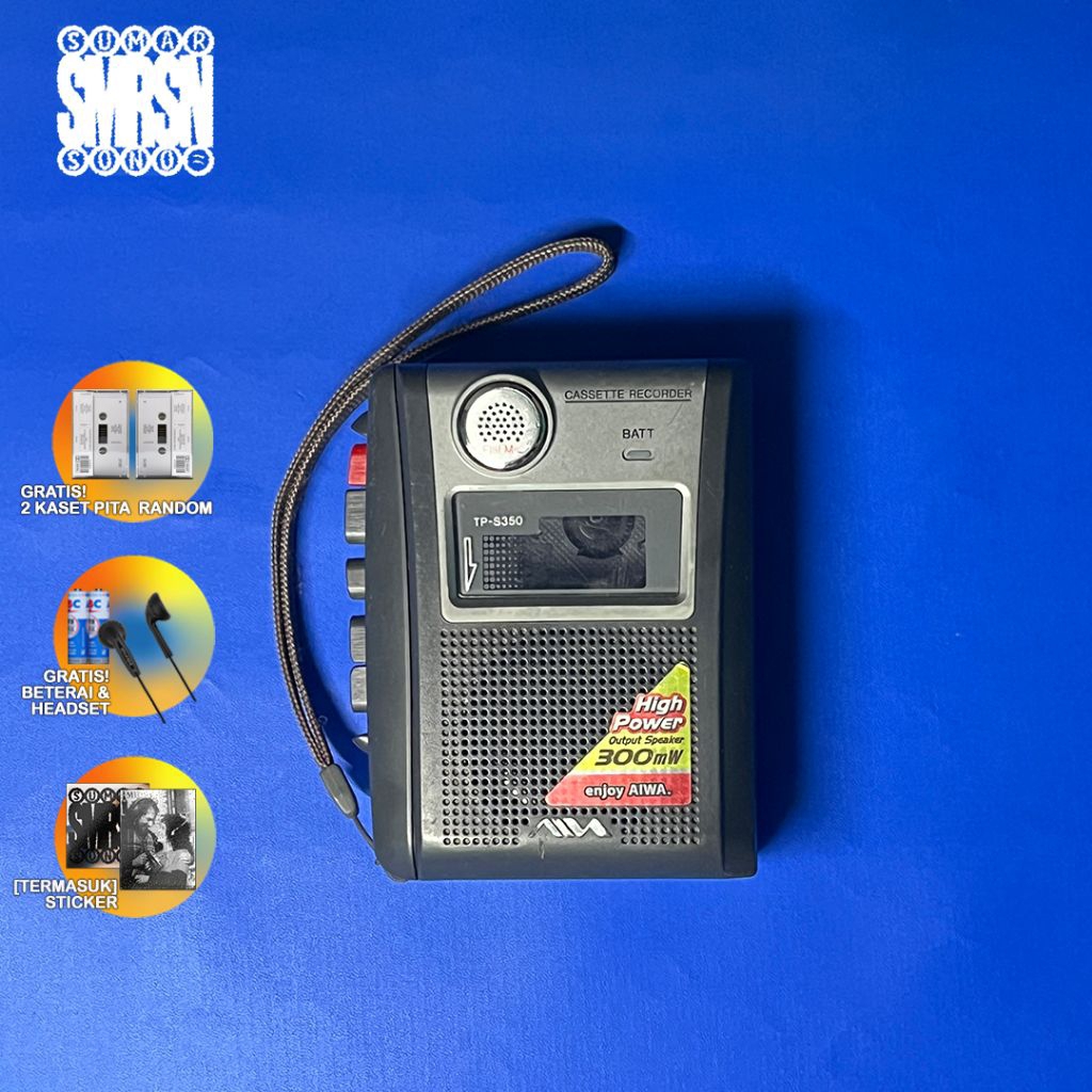 Jual Walkman Aiwa TP - S350 Speaker Internal Vintage Jadul Murah ...