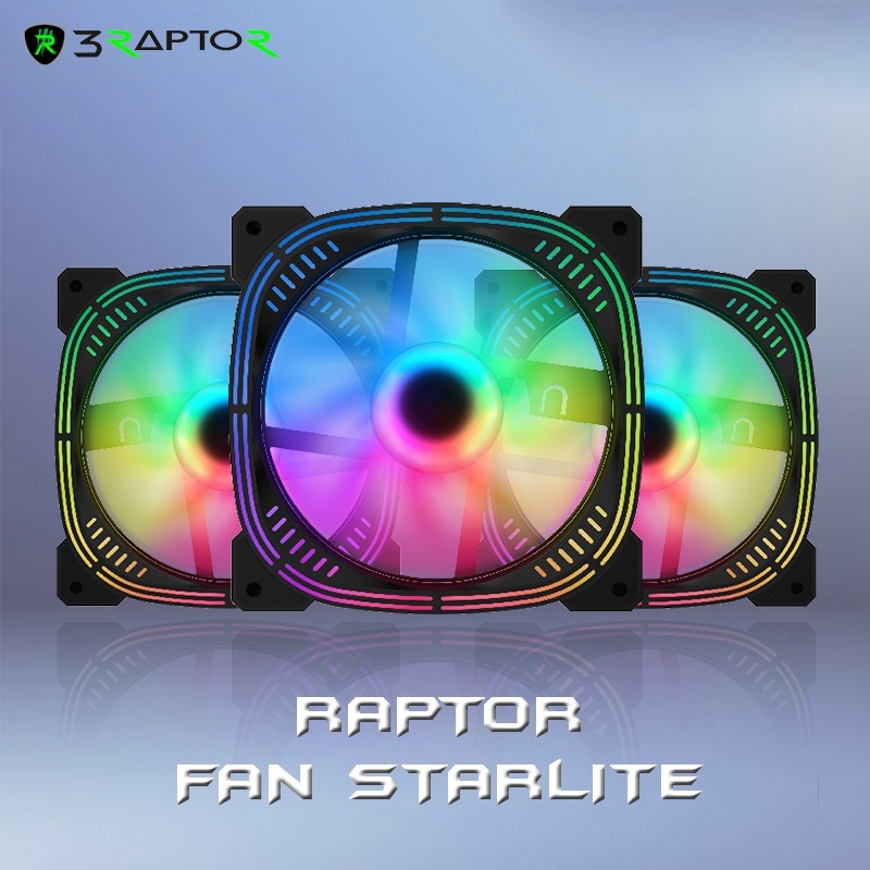 Jual PAKET 3 FAN ARGB STARLITE 12CM / FAN CHASING RGB / FAN CASING 12CM ...