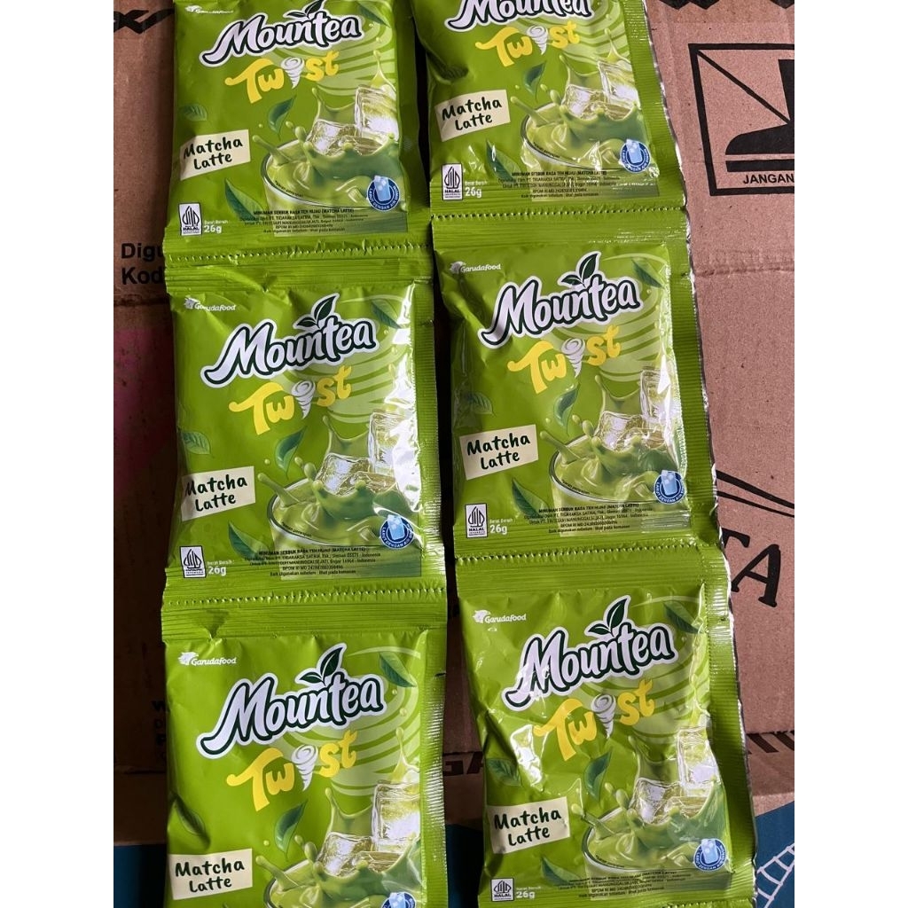 Jual Mountea Twist Matcha Latte 26gr | Shopee Indonesia