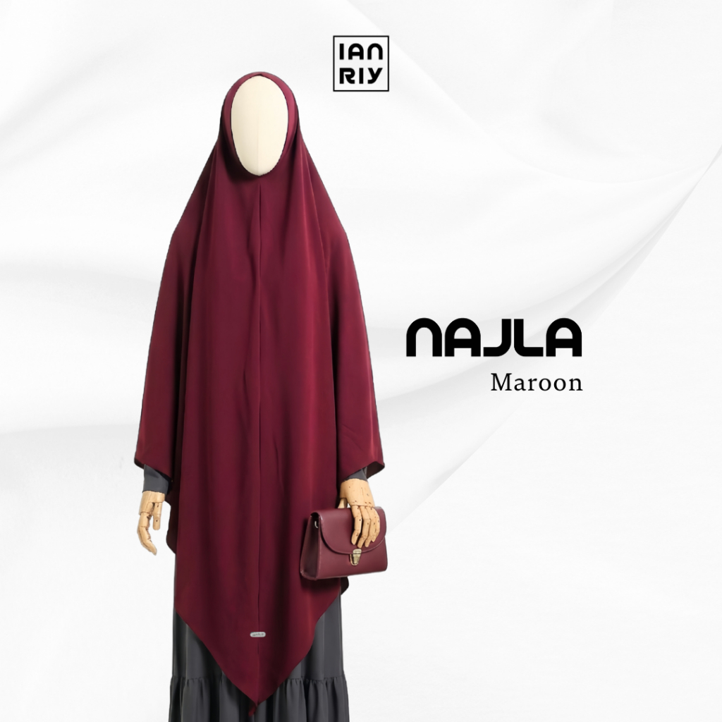 NAJLA By IANRIY Hijab Nonpad Jersey Lancip Khimar Nonped Jersey ITY Korea 200 Gsm