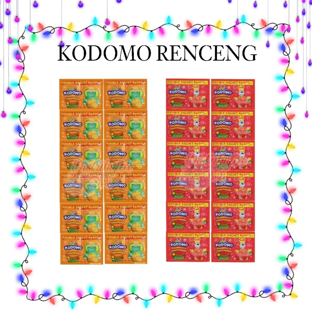 Jual 1 RENCENG KODOMO SHAMPO & CONDITIONER RENCENG 2X12 SACHET SAHAMPO ...