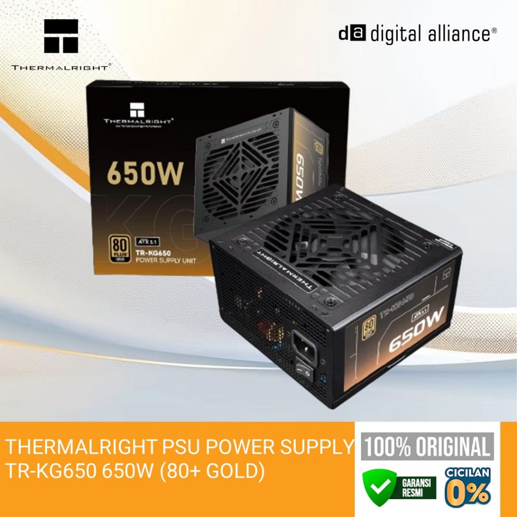 Jual THERMALRIGHT PSU POWER SUPPLY TR-KG650 650W (80+ GOLD) FULLY
