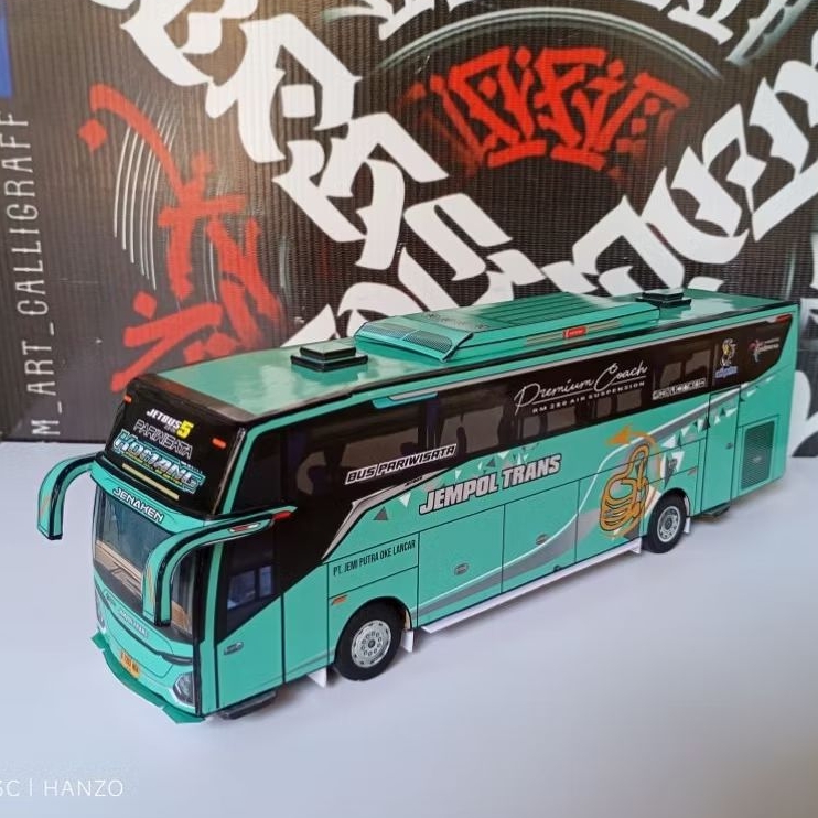 Jual MINIATUR BUS PAPERCRAFT JETBUS 5 BIS INDONESIA ATHAN PROJECT ...
