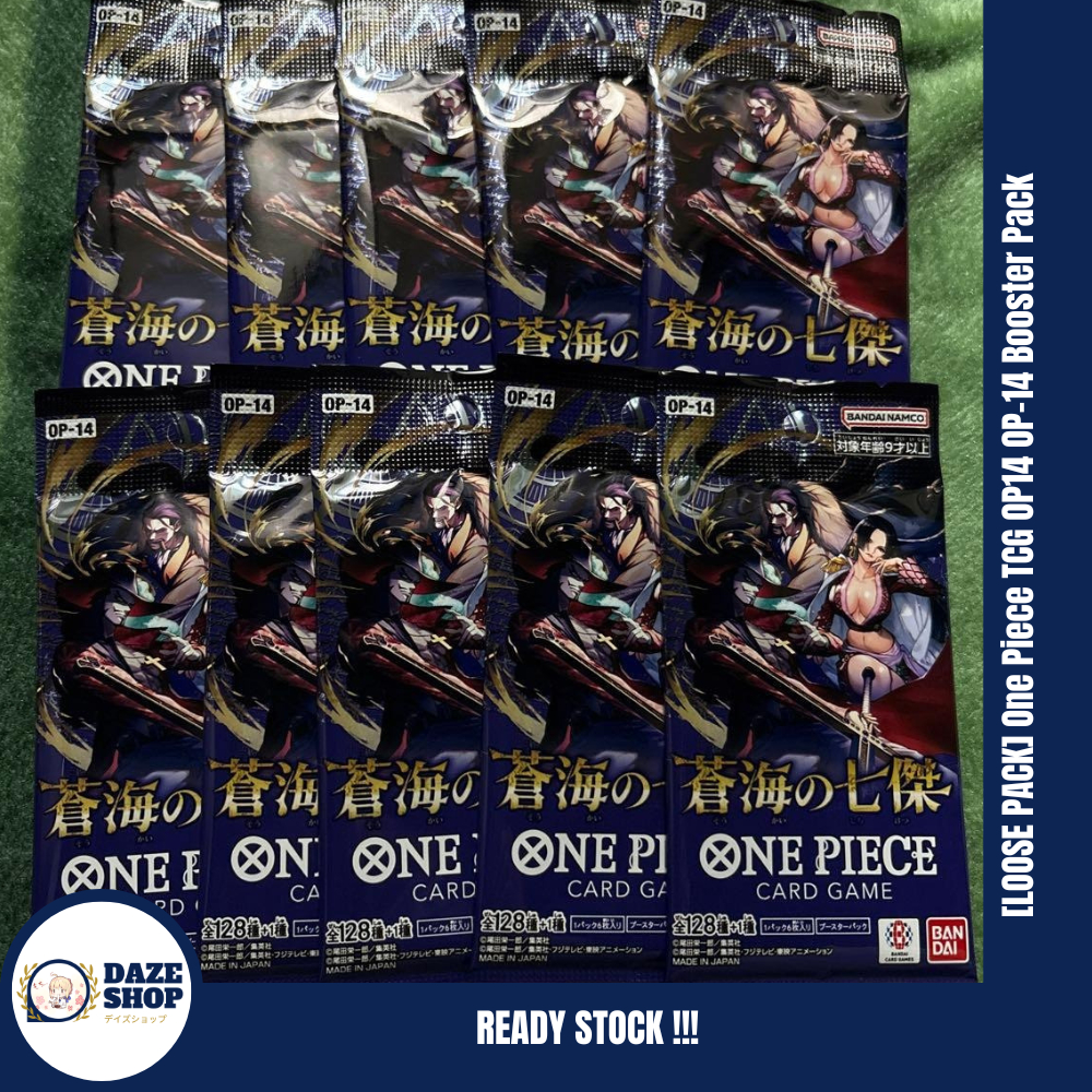 Jual [LOOSE PACK] One Piece TCG OP14 OP-14 Booster Pack The Azure Sea's ...