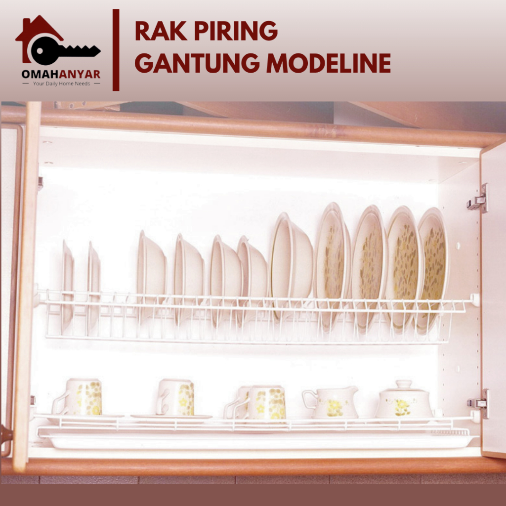 Rak Piring Gantung Gelas Glass Rack Dapur Kitchen Set P - 55 L+T P 60L P 60 L+T P 90 L P 90L+T