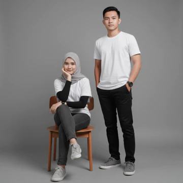 Kaos Polos Pria Kaos Oblong Tebal Lengan Pendek Pria T Shirt Cotton Combed PE Round Neck