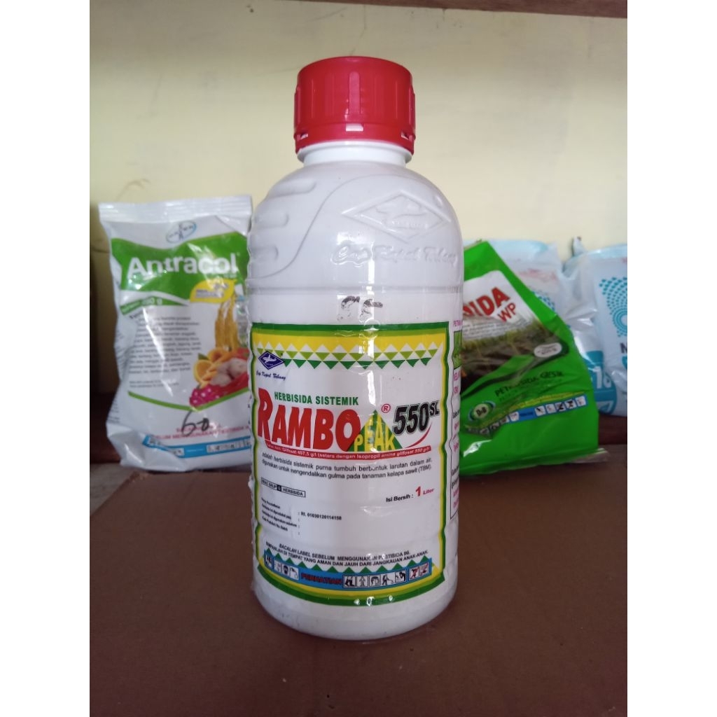 Jual Herbisida RAMBO PEAK 550 SL 1 Liter - Racun Rumput Sistemik Dosis ...