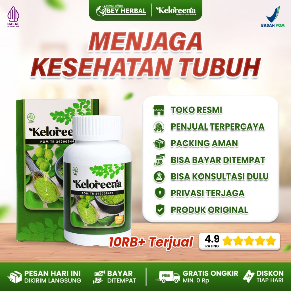 Keloreena Kapsul Asli Original Produk Halal BPOM Aman Tanpa Efek Samping