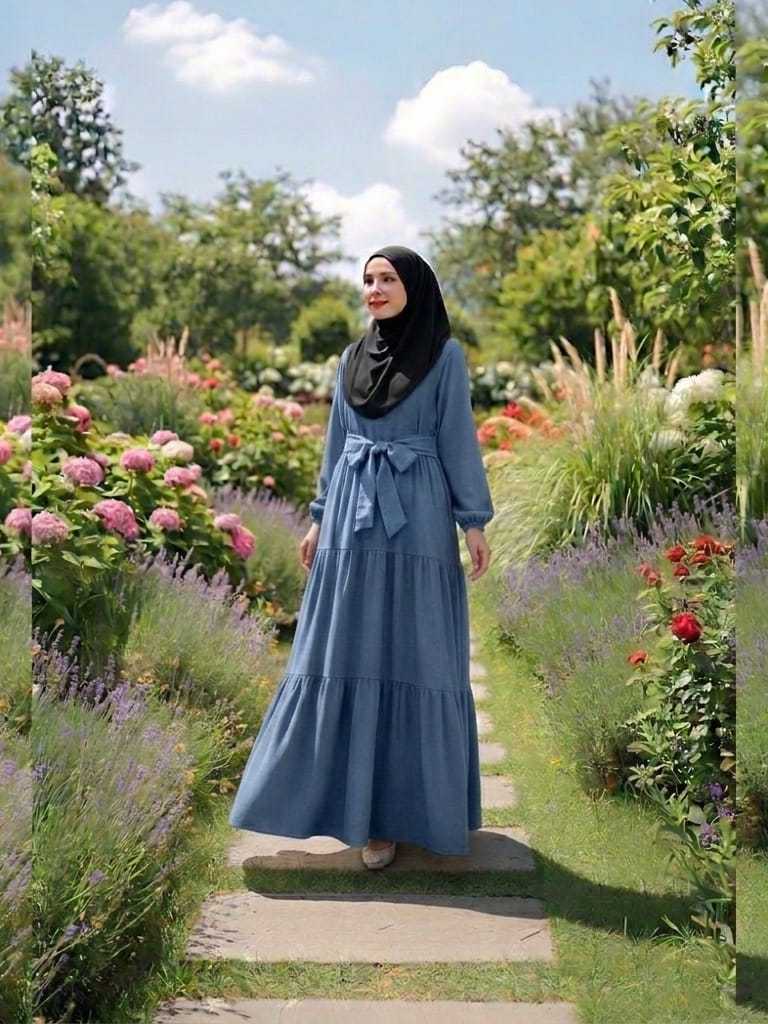 Jual Gamis Rempel Susun M - XXL Nyaman, Adem, Jatuh, Tebel dan Wudhu ...