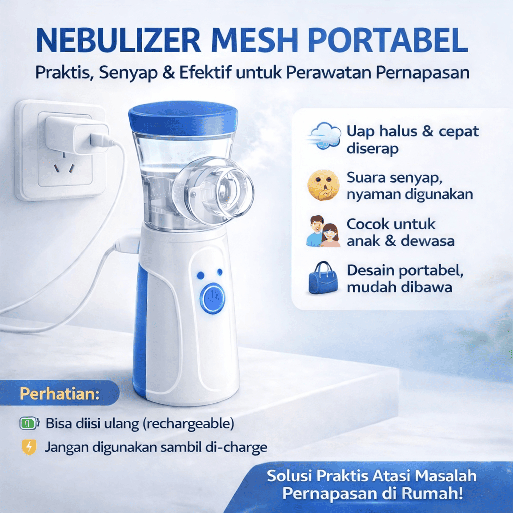 Jual TaffOmicron Alat Terapi Pernapasan USB Charge Handheld Inhaler ...