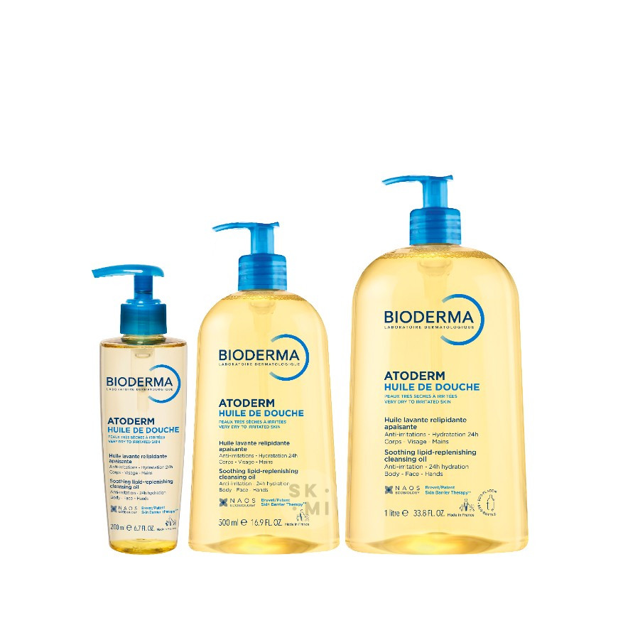 Bioderma Atoderm Huile de Douche (200ml/1000ml) Sabun Mandi/Sabun Tubuh dan Wajah