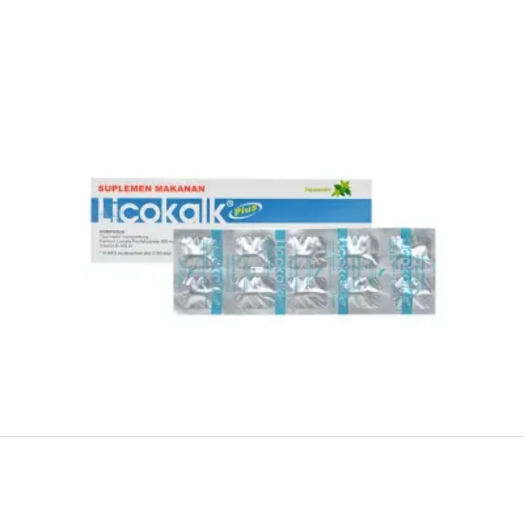 Jual LICOKALK PLUS BOX ISI 100 TABLET | Shopee Indonesia