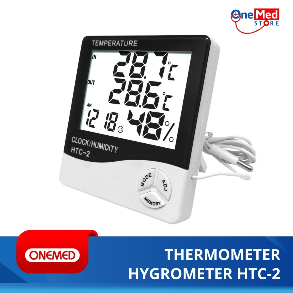 Jual HTC 2 OneMed Thermometer Digital Hygrometer | Shopee Indonesia