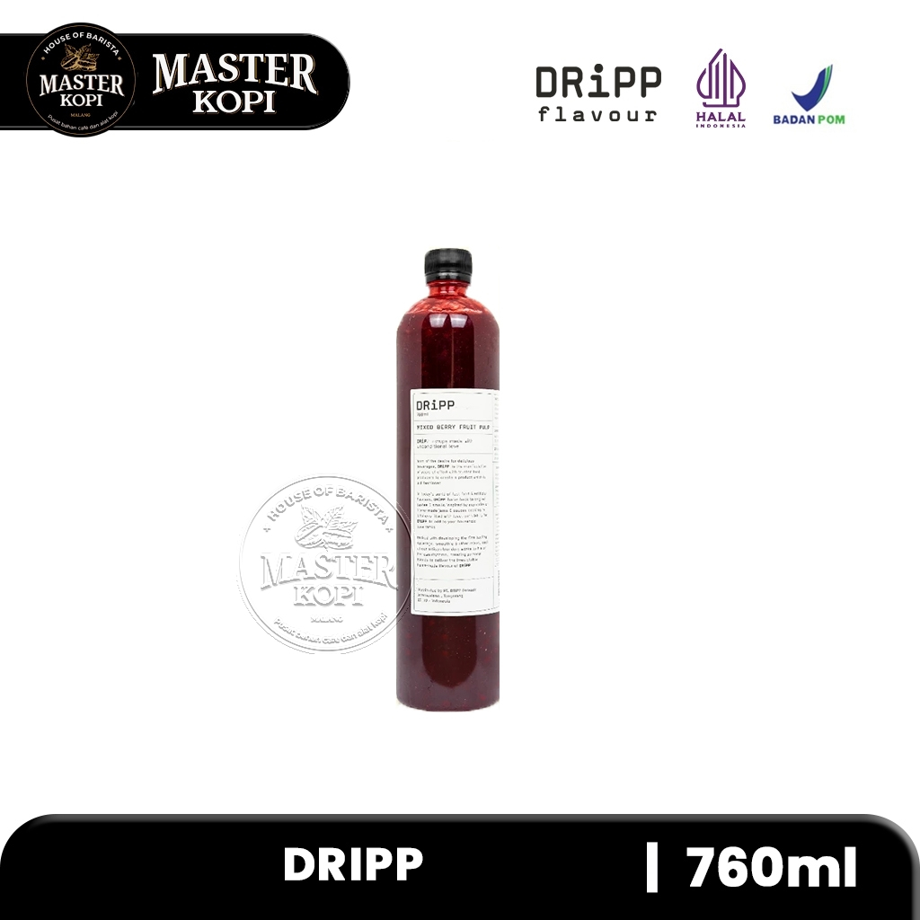 Jual Mix Berry Pulp DRIPP / Sirup Kental Rasa Mix Buah Beri dengan Pulp ...