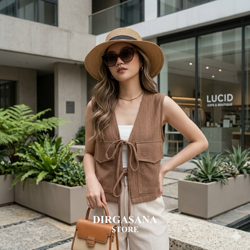 Jual Vest Wanita Premium Tanpa Lengan – Rompi Fashion Elegan & Casual ...