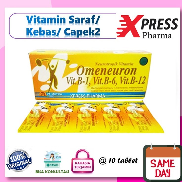 Jual XPRESS ! Omeneuron STRIP obat Vitamin B komplek Complex Kompleks ...