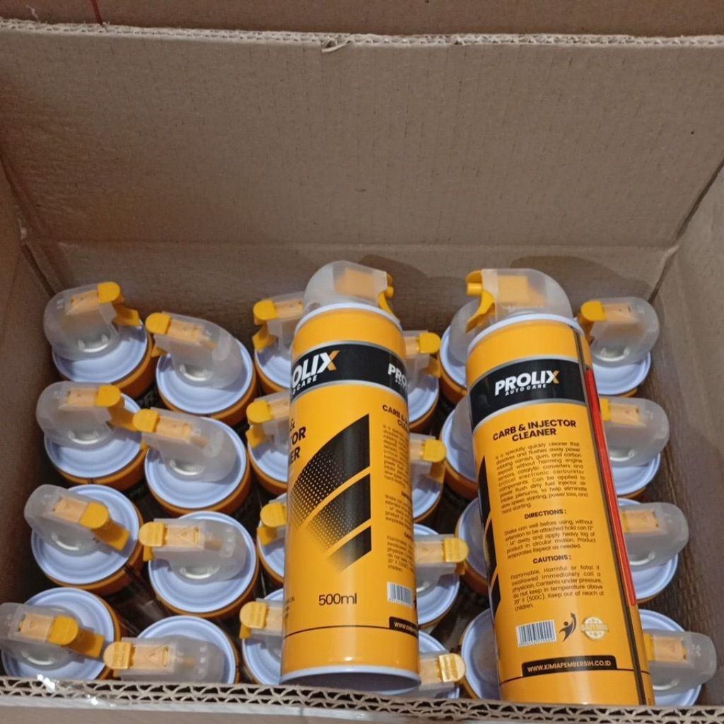 Jual 1 dus Prolix Karburator Cleaner 500ml isi 24 botol- Efektif, Aman ...