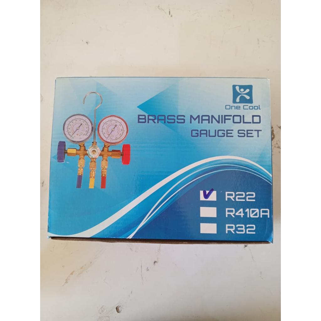 Jual DOUBLE MANIFOLD R22 AC ISI FREON / MANIFOLD SET / MANIFOLD DOUBLE ...
