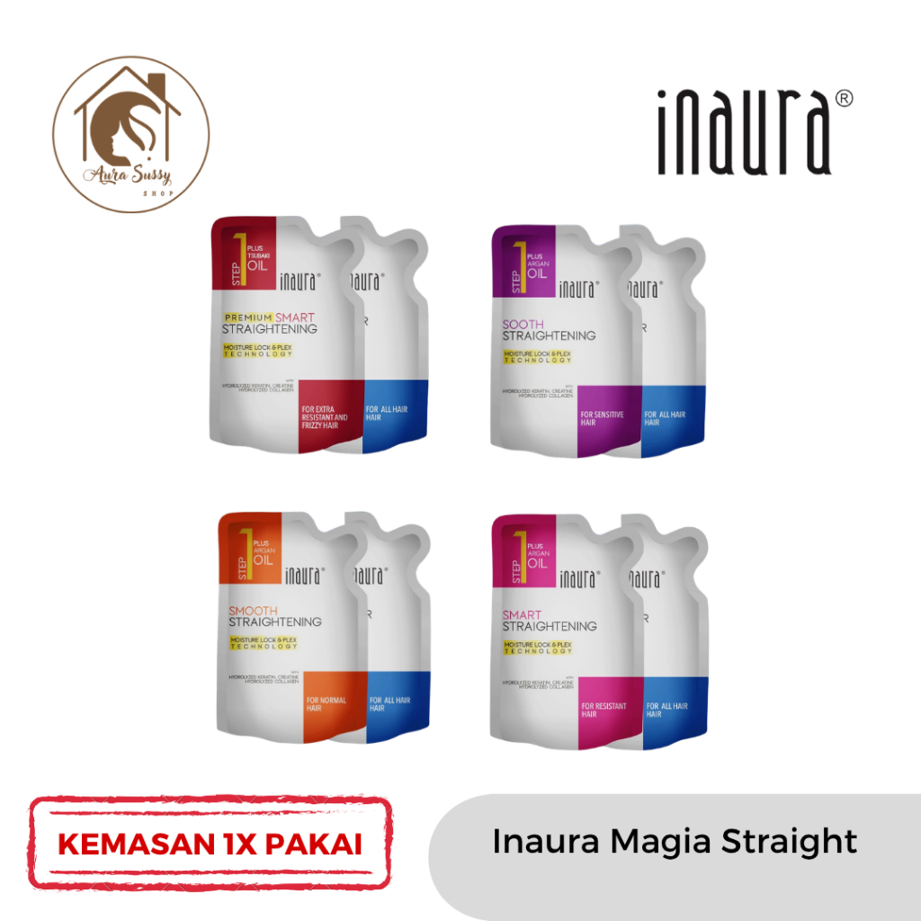 Jual INAURA Magia Straight Smoothing Keratin System 130ml | Shopee ...