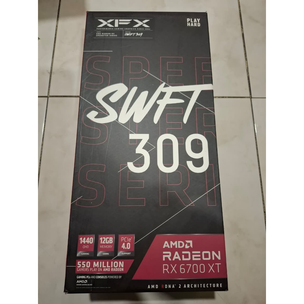 Jual VGA XFX SPEEDSTER SWFT 309 AMD Radeon RX 6700 XT CORE Gaming 12GB ...