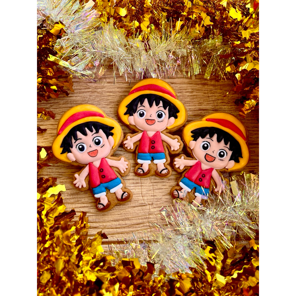 Jual One Piece Luffy Cookies 1pcs - Kue Bentuk Karakter Luffy dari ...