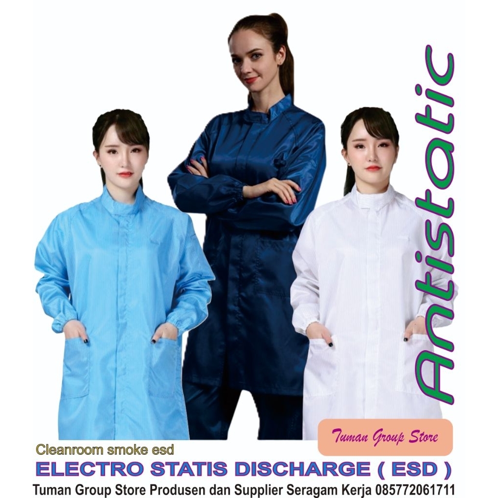 Jual Jas Laboratorium antistatic ( Jaslab ESD ) | Shopee Indonesia