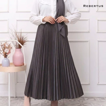 Rok Plisket Wanita Panjang Premium Rebertus Sofia