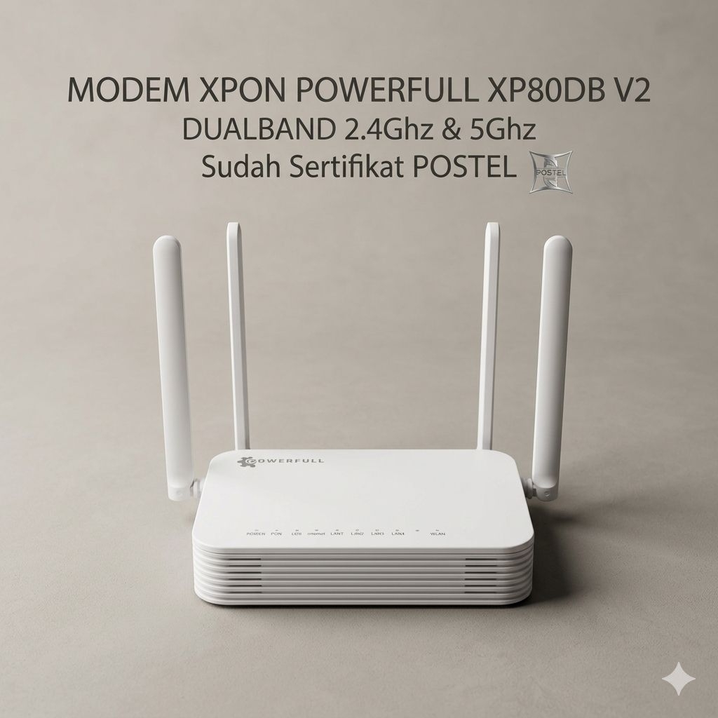 Jual {NEW} Modem Xpon DualBand 2.4Ghz & 5Ghz POWERFULL XP80DB V2 Sudah ...