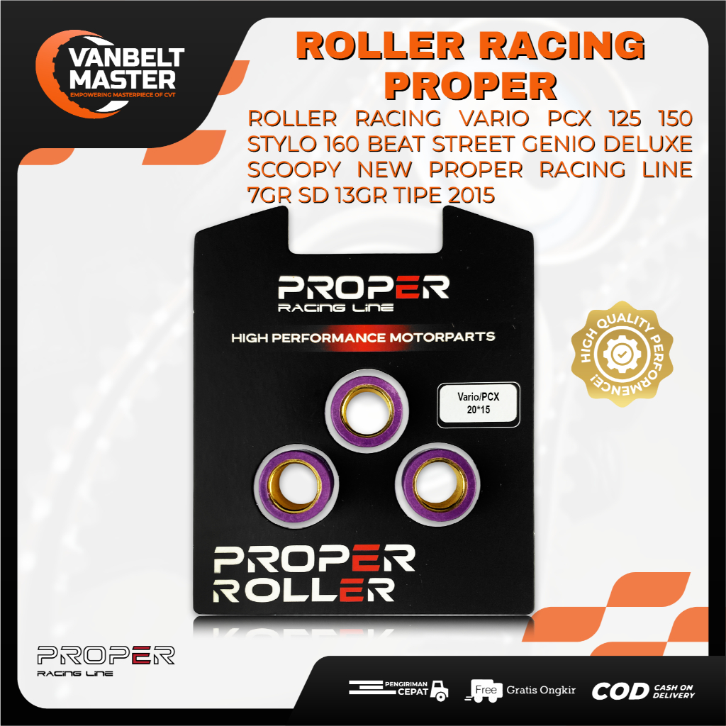 Jual PROPER Roller Vario ADV PCX Stylo Spin Skydrive Skywave Hayate ...