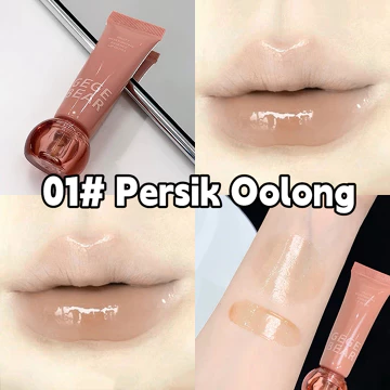 Gege Bear Lip Gloss Essence Pelembab Bibir 7 Warna Lip Tint Tahan Lama Glossy Licin Waterproof