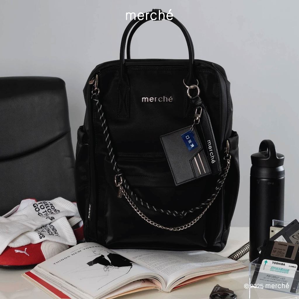 Jual Merche Tas Wanita Backpack Bree Maxi Black Label | Shopee Indonesia