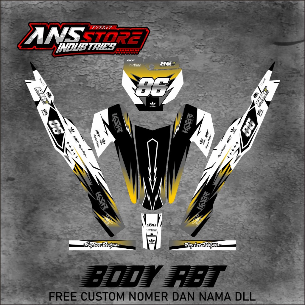 Jual DECAL RBT BODY VEGA R NEW SUPRA FIT REVO BODY RBT DECAL BISA ...